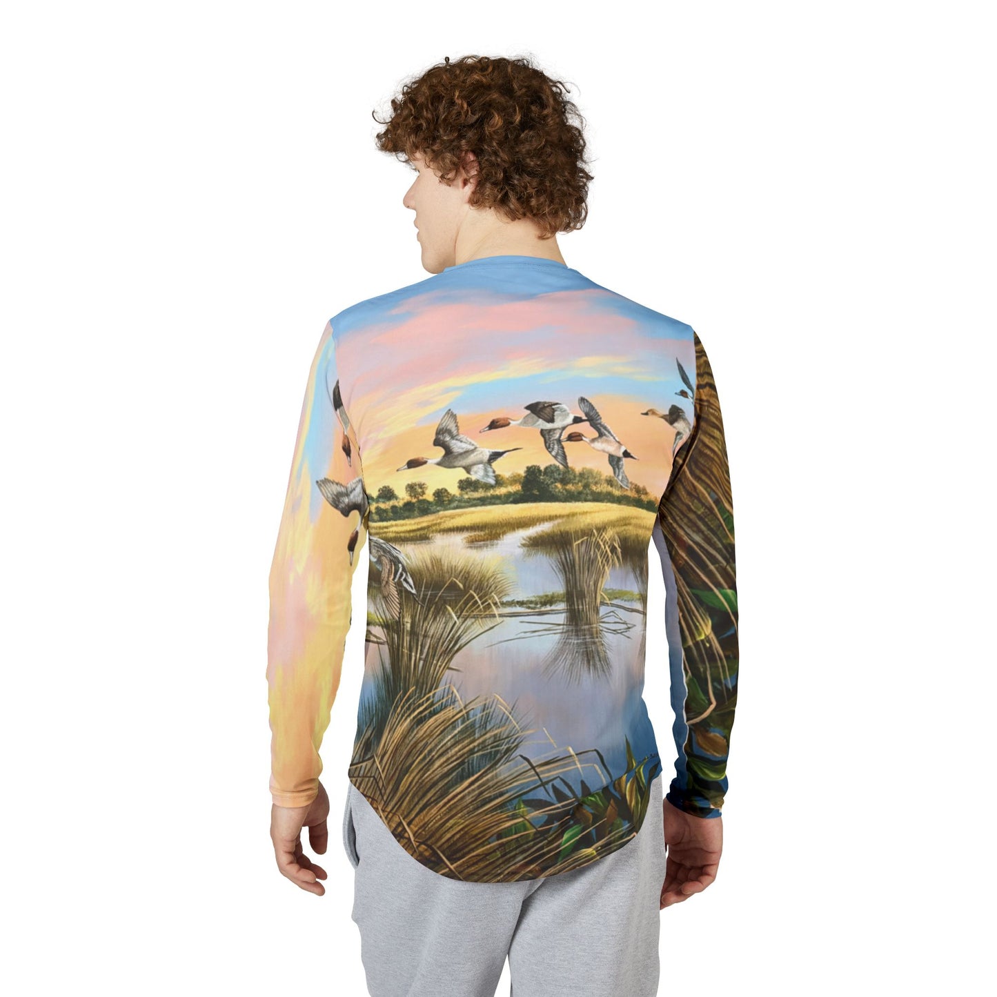 Men's UV Protection Long Sleeve Shirt (AOP)