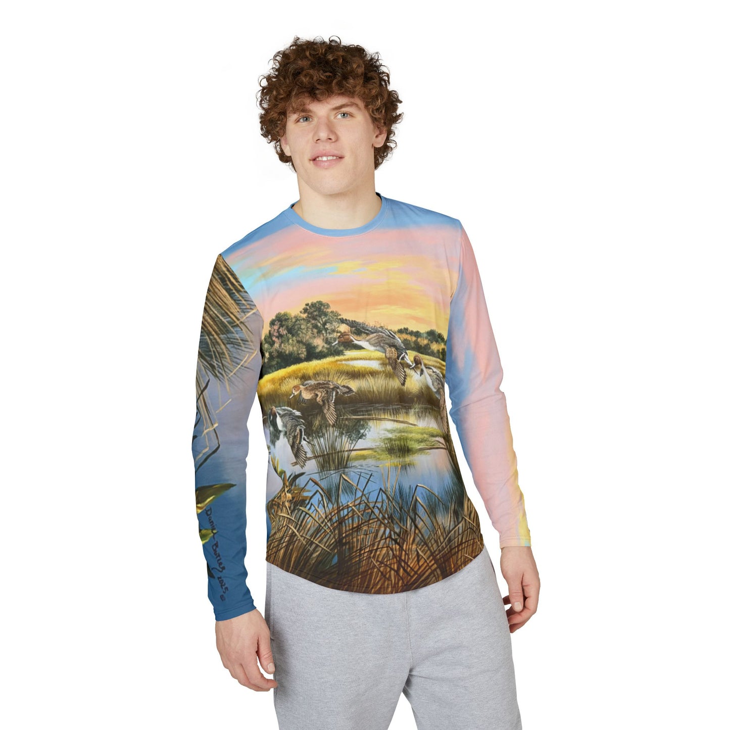 Men's UV Protection Long Sleeve Shirt (AOP)